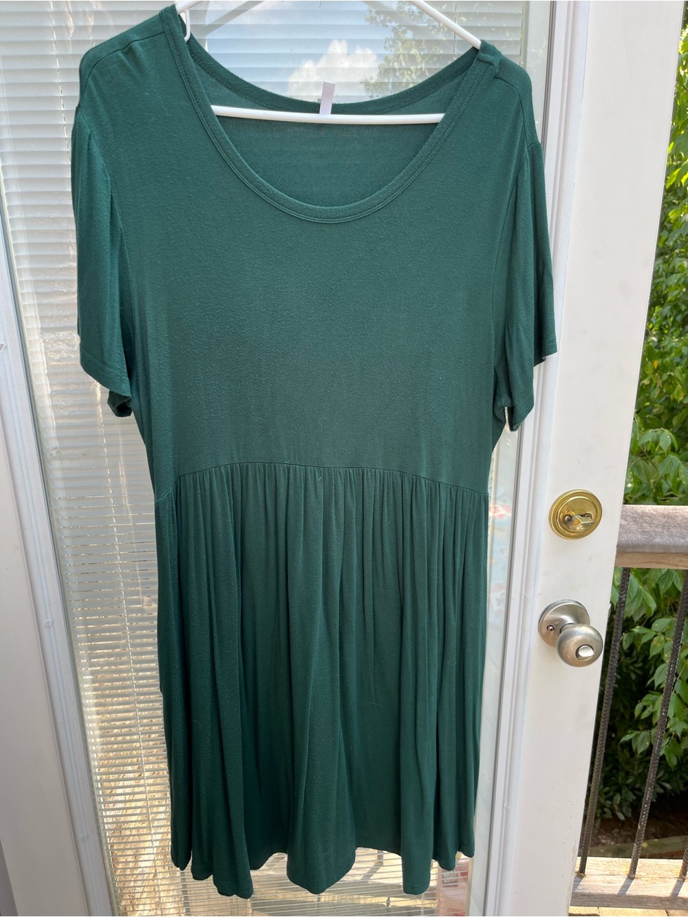 Green Short-Sleeve Casual Dress - Classic Casual